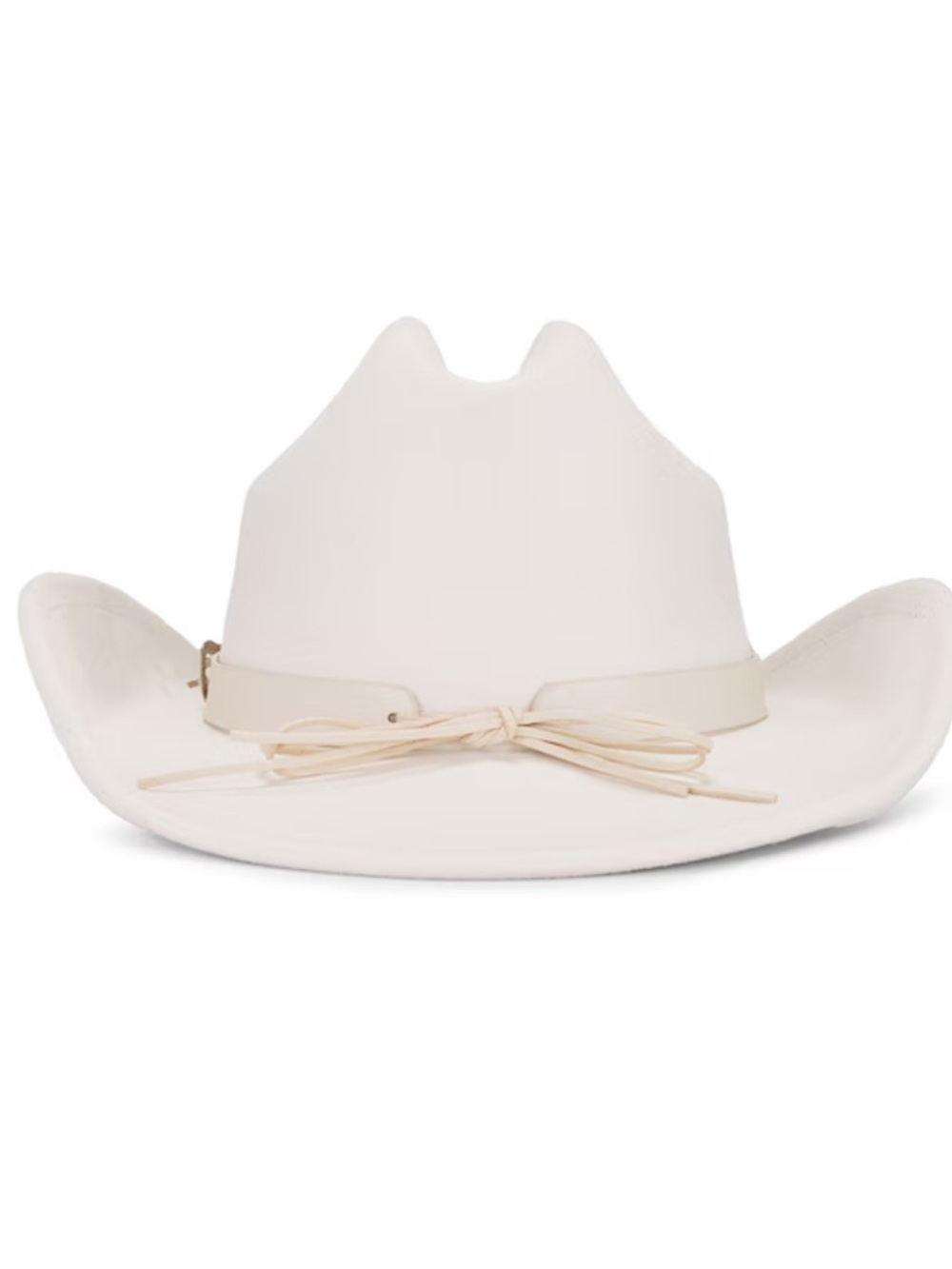 REVOLVE 8 Other Reasons Faux Suede Daphne Cowboy Hat in Ivory ) • msrp $94 NEW - Picture 3 of 3